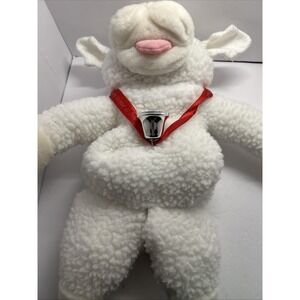 Lamb Puppet Angel Plush Stuffed Animal Toy Small Christmas Wings Bell Halo Soft